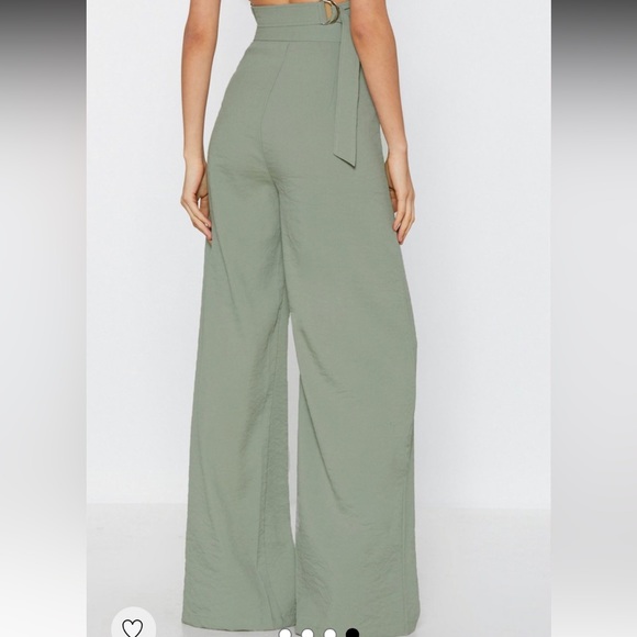 Nasty Gal High Waisted Tailored Wide Leg Pants NWT - Picture 3 of 5
